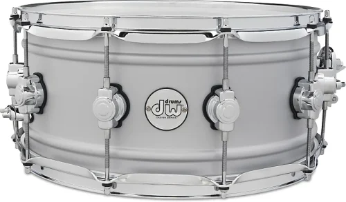DW Design Series Aluminum Snare Drum - 6.5 x 14-inch - Matte - Image 2