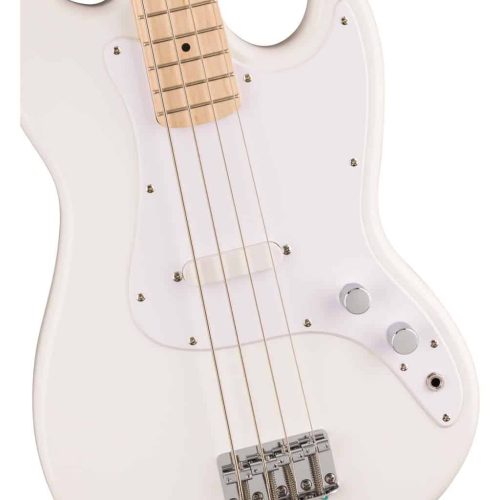 Fender Squier Sonic Bronco Bass Guitar - Arctic White - Image 4