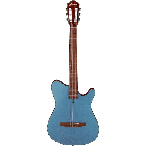 Ibanez Nylon String Acoustic Guitar - Indigo Blue Metallic Flat - Image 3