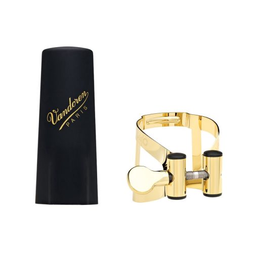 Vandoren M|O Alto Saxophone Ligature and Cap - Gold Finish - Image 3