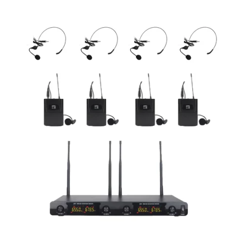Lane M694B Wireless Headset and Lapel Microphone System