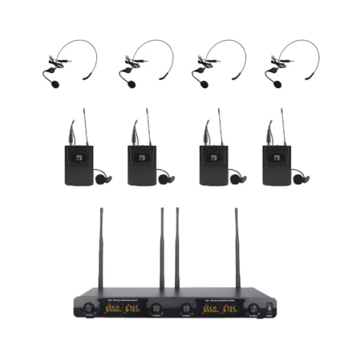 Lane M604 Wireless Headset and Lapel Microphone System