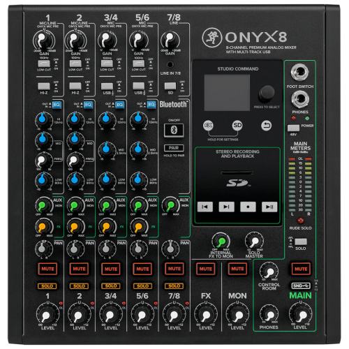 Mackie Onyx8 8-channel Analog Mixer with Multi-Track USB - Image 2