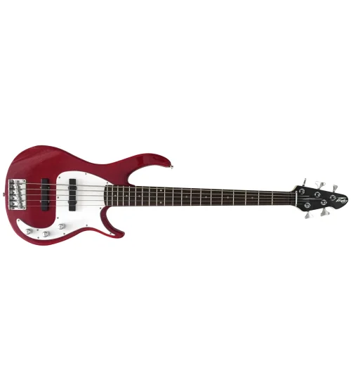 Peavey Milestone BXP 5 Electric Bass Guitar - Red - Image 2