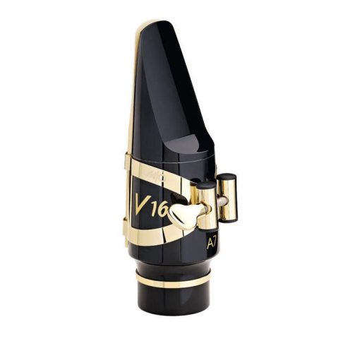 Vandoren M|O Alto Saxophone Ligature and Cap - Gold Finish - Image 2