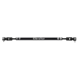 The GP-3030C is a universal, double pedal connecting rod that works with most double pedals. The hardened steel U-joints are equipped with a half circle opening to lock the arm into place when being played.