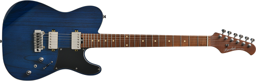 Bacchus Tactics 24 Ash Electric Guitar - See Through Blue - Image 2