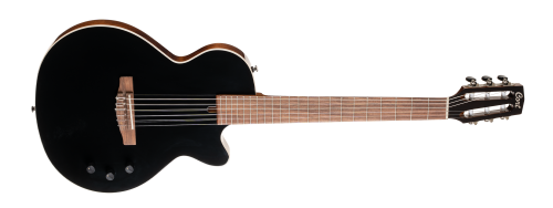 Cort Sunset Nylectric II Nylon String Classical Guitar – Black - Image 2