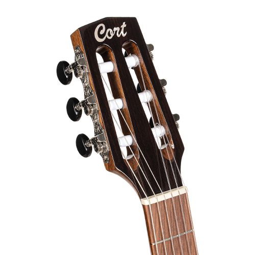 Cort Sunset Nylectric II Nylon String Classical Guitar – Black - Image 4