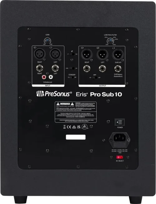 PreSonus Eris Pro Sub 10 10-inch Powered Studio Subwoofer - Image 3