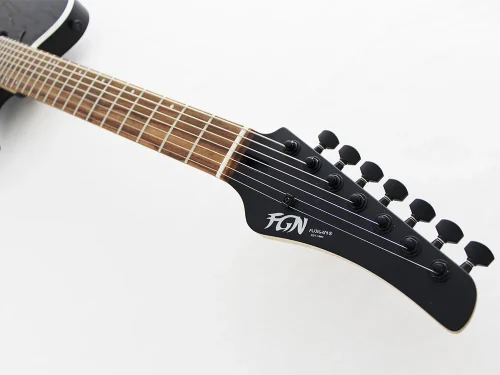 FGN J Standard Iliad 7 String Guitar - Open Pore Black - Image 5
