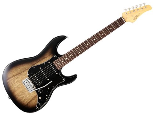 FGN Standard Odyssey Electric Guitar - Dark Mocha Burst - Image 2