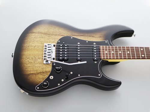 FGN Standard Odyssey Electric Guitar - Dark Mocha Burst - Image 3