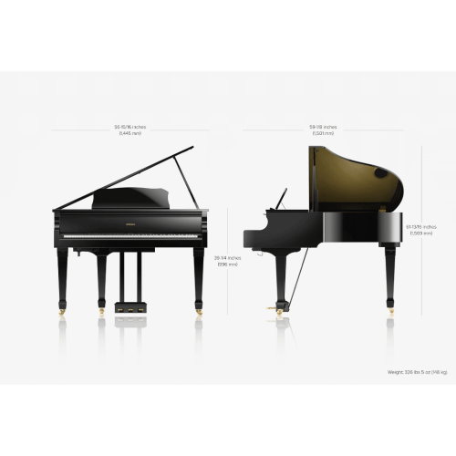 Roland GP609 Digital Grand Piano – Polished Ebony Finish - Image 4