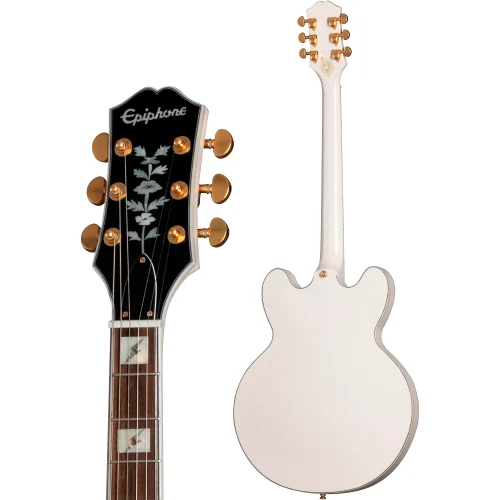 Epiphone Emily Wolfe - White Wolfe - Sheraton Semi-Hollow Guitar - Image 4