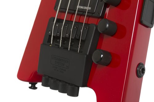 Steinberger Spirit XT-2 Standard 4 String Bass - Hot Rod Red - Image 3