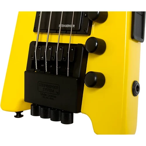 Steinberger Spirit XT-2 Standard 4 String Bass - Hot Rod Yellow - Image 4