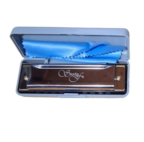 Santa Fe 10 Hole Harmonica Key A - Image 2