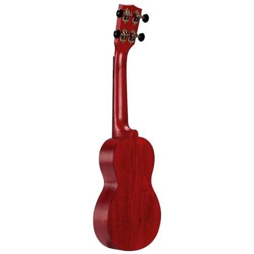 Mahalo Slimline Soprano Ukulele Transparent Red - Image 3