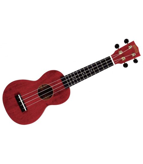 Mahalo Slimline Soprano Ukulele Transparent Red - Image 2