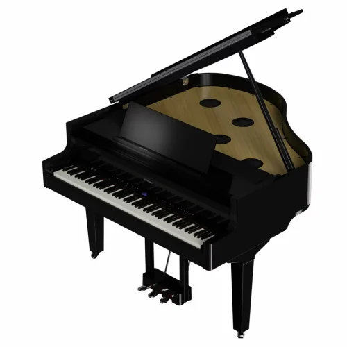 Roland GP-9 Digital Grand Piano - Polished Ebony - Image 3