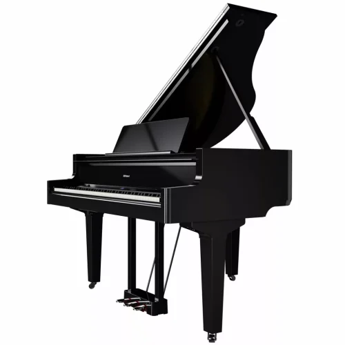 Roland GP-9 Digital Grand Piano - Polished Ebony - Image 4