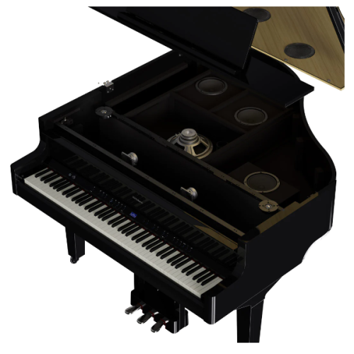 Roland GP-9M Digital Grand Piano - Polished Ebony - Image 10