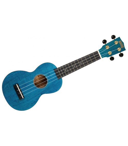 Mahalo Slimline Soprano Ukulele Transparent Blue - Image 2
