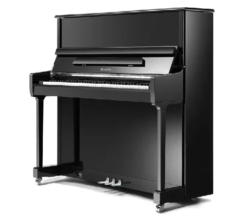 Ritmuller RS-122 Superior Line Upright Piano - Polished Ebony - Image 2