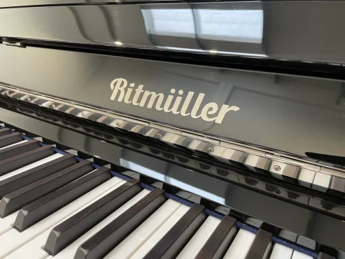 Ritmuller RS-122 Superior Line Upright Piano - Polished Ebony - Image 4