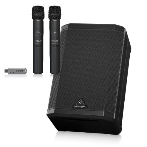 Behringer B1X PA System with ULM202 USB Wireless Mics