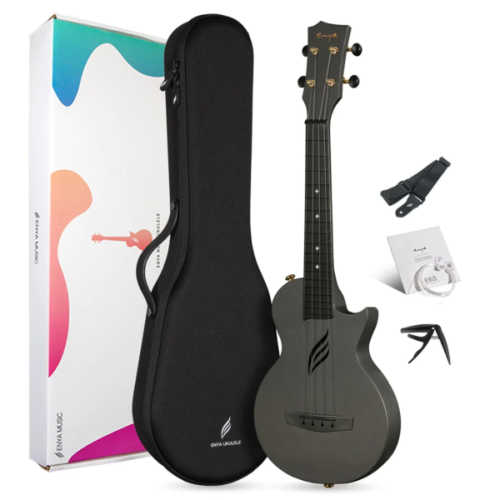 Enya Nova UE Pro Black Electro Tenor Ukulele - Image 2