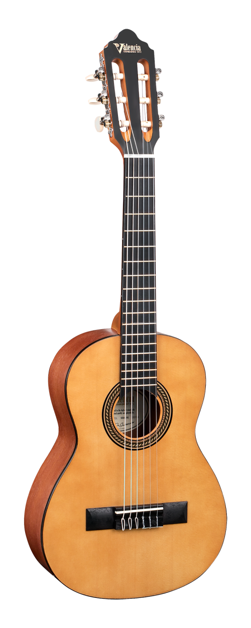 Valencia 1/4 Classical Guitar Natural - Image 2