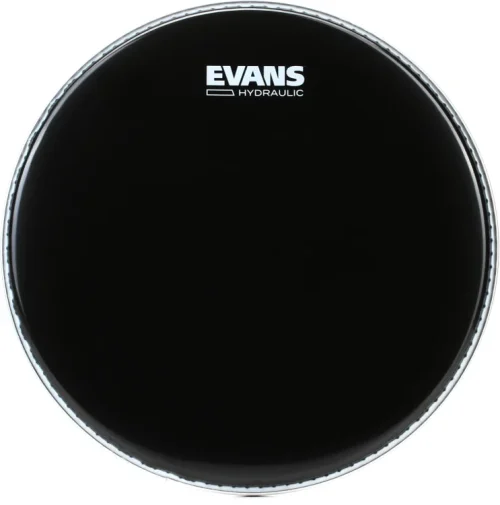 Evans Hydraulic Black Drumhead - 12 inch