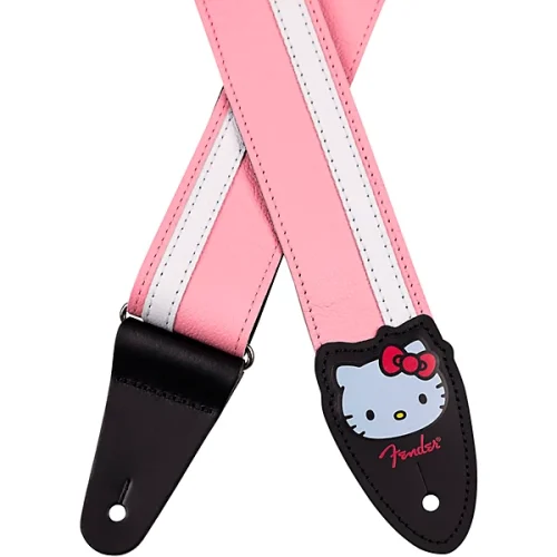 Fender x Hello Kitty Leather Guitar Strap - Pink - Image 2
