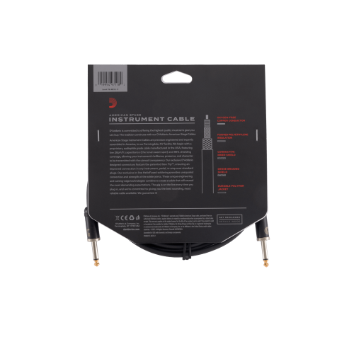 D'Addario American Stage 15ft Instrument Cable - Image 4