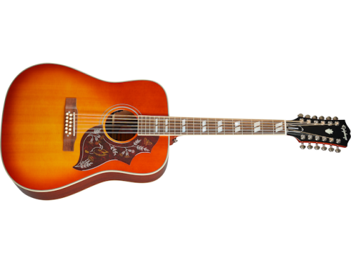 Epiphone Hummingbird 12-String Aged Cherry Sunburst Gloss - Image 4