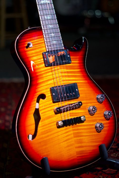 PRS McCarty 594 SC Semi-Hollow Guitar - Vintage Sunburst - Image 2