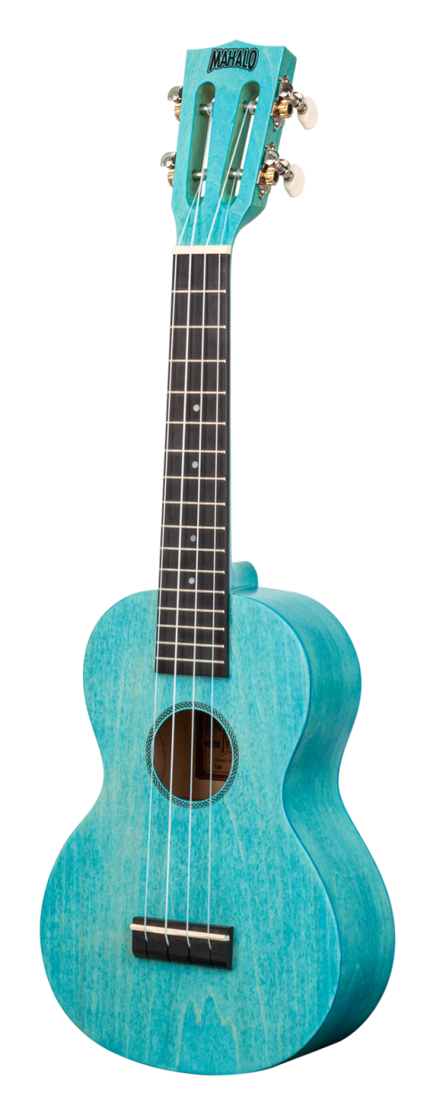 Mahalo ML2AB Island Series Concert Ukulele in Aqua Blue - Image 2