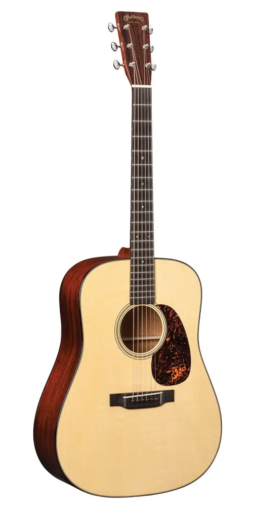 Martin D-18 Standard Dreadnought Acoustic Guitar Natural - Image 3
