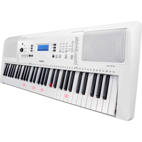 Yamaha EZ-300 61-Key Keyboard with Lighting Keys – White - Image 2