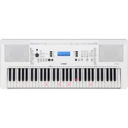 Yamaha EZ-300 61-Key Keyboard with Lighting Keys – White