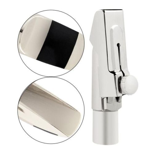 Santa Fe Metal Tenor Saxophone Mouthpiece - Silver Plated - Image 2