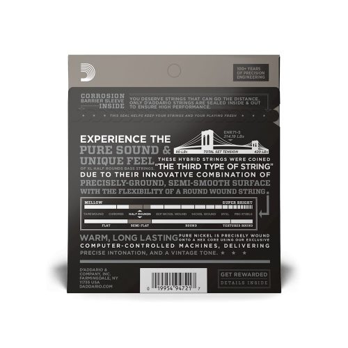 D'Addario XL Half Rounds Bass Guitar Strings - .045-.130 - 5-string - Image 2