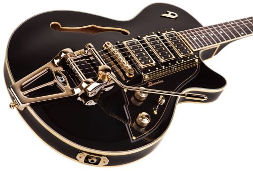 Duesenberg Starplayer TV Custom Electric Guitar - Black - Image 3