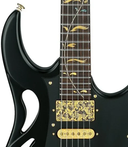 Ibanez Steve Vai Signature PIA3761 Electric Guitar - Onyx Black - Image 4