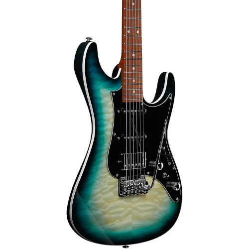 Ibanez Premium AZ24P1QM Electric Guitar - Deep Ocean Blonde - Image 2