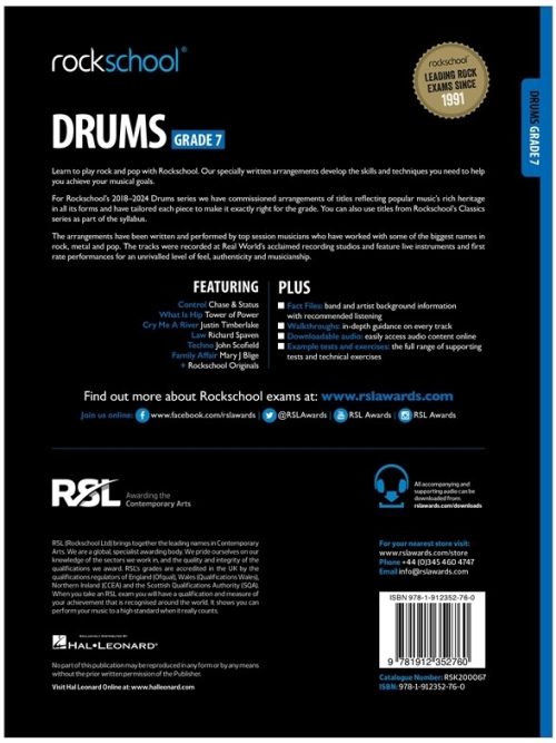 Rockschool Drums Grade 7 2018-2024 - Image 2