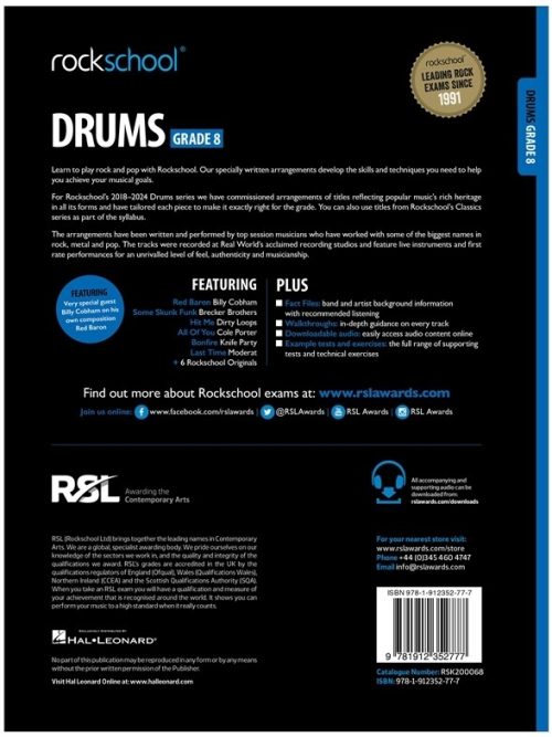 Rockschool Drums Grade 8 2018-2024 - Image 2