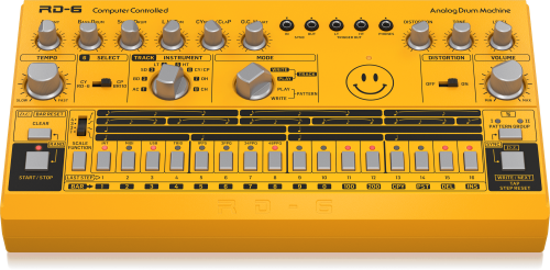 Behringer RD-6-AM Analog Drum Machine - Yellow - Image 2